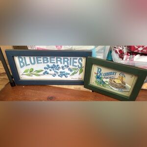 Framed Art of Blueberries